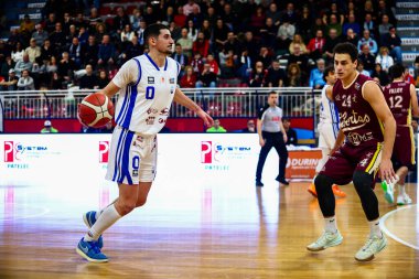 Matteo Parravicini (ITA) - Real Sebastiani Rieti Real Sebastiani Rieti - Bi.Emme Servisi Libertas Livorno Stagione 2025-26 Campionato Italiano Pallacanestro - Vahşi Batı Serie A2 Maschile - Round 17