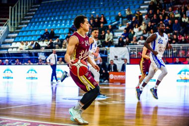 Lorenzo Penna (ITA) - Bi.Emme Service Libertas Livorno Real Sebastiani Rieti vs Bi.Emme Service Libertas Livorno Stagione 2025-26 Campionato Italiano Pallacanestro - Eski Vahşi Batı Serie A2 Maschile - Normal Mevsim, Round 17