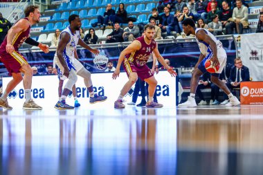 Darius Perry (ABD) - Real Sebastiani Rieti Real Sebastiani Rieti Bi.Emme Servisi Libertas Livorno Stagione 2025-26 Campionato Italiano Pallacanestro - Vahşi Batı Serisi A2 Maschile - Normal Mevsim, Round 17