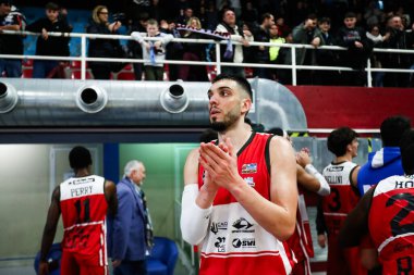 Rieti Takımı, Real Sebastiani Rieti, Valtur Brindisi Stagione 2025-26 Campionato Italiano Pallacanestro - Vahşi Batı Serisi A2 Maschile - Normal Sezon, Raunt 15 - Fotoğraf Alessio De Marco