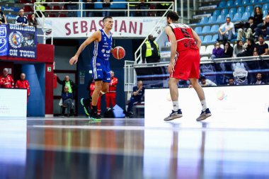 Andrea Cinciarini (ITA) - Valtur Brindisi, Real Sebastiani Rieti, Valtur Brindisi Stagione 'ye karşı 2025-26 Campionato Italiano Pallacanestro - Vahşi Batı Serisi A2 Maschile - Normal Mevsim, Raund 15 - Fotoğraf Alessio De Marco