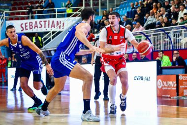 Matteo Parravicini (ITA) - Real Sebastiani Rieti, Real Sebastiani Rieti 'ye karşı Valtur Brindisi Stagione 2025-26 Campionato Italiano Pallacanestro - Vahşi Batı Serie A2 Maschile - Normal sezon, Raund 15 -- Fotoğraf Alessio De Marco