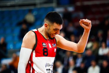 Tommaso Guariglia (ITA) - Real Sebastiani Rieti, Real Sebastiani Rieti 'ye karşı Valtur Brindisi Stagione 2025-26 Campionato Italiano Pallacanestro - Vahşi Batı Serie A2 Maschile - Normal sezon, Raund 15 - Fotoğraf Alessio De Marco
