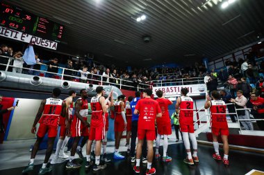 Rieti Takımı, Real Sebastiani Rieti, Valtur Brindisi Stagione 2025-26 Campionato Italiano Pallacanestro - Vahşi Batı Serisi A2 Maschile - Normal Sezon, Raunt 15 - Fotoğraf Alessio De Marco