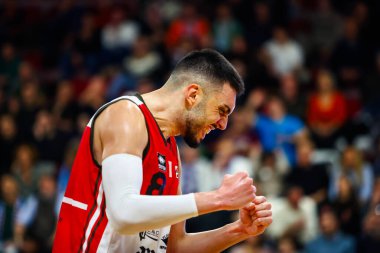 Tommaso Guariglia (ITA) - Real Sebastiani Rieti, Real Sebastiani Rieti 'ye karşı Valtur Brindisi Stagione 2025-26 Campionato Italiano Pallacanestro - Vahşi Batı Serie A2 Maschile - Normal sezon, Raund 15 - Fotoğraf Alessio De Marco