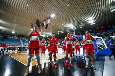 Rieti Takımı, Real Sebastiani Rieti, Valtur Brindisi Stagione 2025-26 Campionato Italiano Pallacanestro - Vahşi Batı Serisi A2 Maschile - Normal Sezon, Raunt 15 - Fotoğraf Alessio De Marco