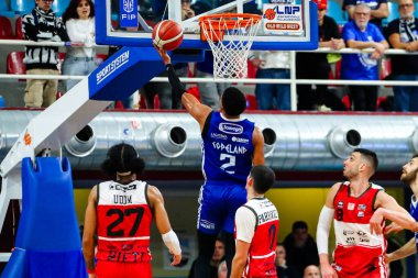 Zach Copeland (ABD) - Valtur Brindisi, Real Sebastiani Rieti 'ye karşı Valtur Brindisi Stagione 2025-26 Campionato Italiano Pallacanestro - Vahşi Batı Serisi A2 Maschile - Normal Mevsim, Raund 15 - Fotoğraf Alessio De Marco