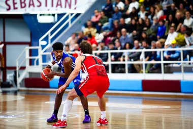 Francis Blake (ABD) - Valtur Brindisi, Real Sebastiani Rieti 'ye karşı Valtur Brindisi Stagione 2025-26 Campionato Italiano Pallacanestro - Vahşi Batı Serisi A2 Maschile - Normal Mevsim, Raund 15 - Fotoğraf Alessio De Marco