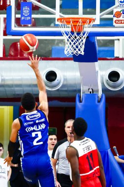 Zach Copeland (ABD) - Valtur Brindisi, Real Sebastiani Rieti 'ye karşı Valtur Brindisi Stagione 2025-26 Campionato Italiano Pallacanestro - Vahşi Batı Serisi A2 Maschile - Normal Mevsim, Raund 15 - Fotoğraf Alessio De Marco