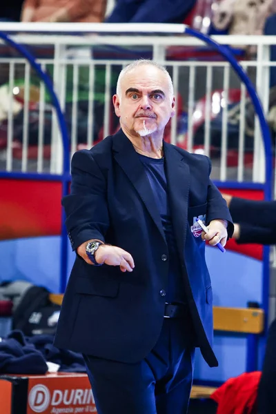 Franco Ciani (ITA) - Real Sebastiani Rieti, Real Sebastiani Rieti 'ye karşı Valtur Brindisi Stagione 2025-26 Campionato Italiano Pallacanestro - Vahşi Batı Serisi A2 Maschile - Normal Mevsim, Raund 15 - Fotoğraf Alessio De Marco