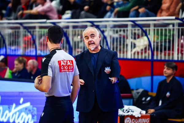 Franco Ciani (ITA) - Real Sebastiani Rieti, Real Sebastiani Rieti 'ye karşı Valtur Brindisi Stagione 2025-26 Campionato Italiano Pallacanestro - Vahşi Batı Serisi A2 Maschile - Normal Mevsim, Raund 15 - Fotoğraf Alessio De Marco