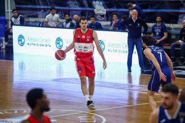 Mattia Palumbo (ITA) - RSR Sebastiani Rieti, Real Sebastiani Rieti vs Flats Service Fortitudo Bologna - Stagione 2025-26 Campionato Italiano Pallacanestro - Vahşi Batı Serie A2 Maschile - Normal Sezon, Round 19 - Fotoğraf Alessio De Marco