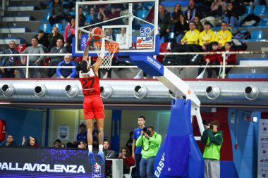 Liam Udom (ITA) - RSR Sebastiani Rieti, Real Sebastiani Rieti vs Flats Service Fortitudo Bologna - Stagione 2025-26 Campionato Italiano Pallacanestro - Vahşi Batı Serie A2 Maschile - Round 19 - Fotoğraf Alessio De Marco