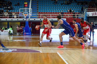 Mattia Palumbo (ITA) - RSR Sebastiani Rieti, Real Sebastiani Rieti vs Flats Service Fortitudo Bologna - Stagione 2025-26 Campionato Italiano Pallacanestro - Vahşi Batı Serie A2 Maschile - Normal Sezon, Round 19 - Fotoğraf Alessio De Marco