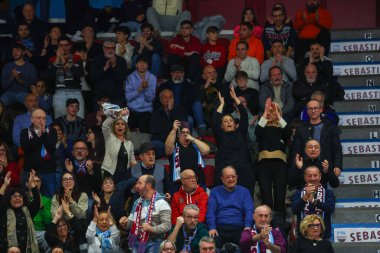 Real Sebastiani Rieti vs Flats Service Fortitudo Bologna - Stagione 2025-26 Campionato Italiano Pallacanestro - Vahşi Batı Serisi A2 Maschile - Normal Mevsim, Round 19 - Fotoğraf Alessio De Marco