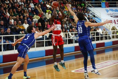 Darius Perry (ABD) - RSR Sebastiani Rieti, Real Sebastiani Rieti vs Flats Service Fortitudo Bologna - Stagione 2025-26 Campionato Italiano Pallacanestro - Vahşi Batı Serie A2 Maschile - Round 19 - Fotoğraf Alessio De Marco