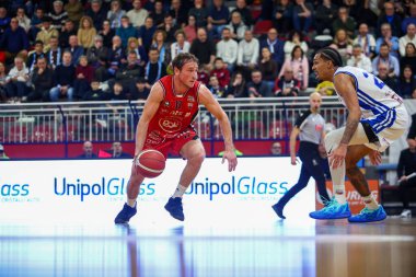 #11 Davide De Negri (ITA) - Real Sebastiani Rieti - Dole Basket Rimini - Stagione 2025-26 Campionato Italiano Pallacanestro - Vahşi Batı Serie A2 Maschile - Normal sezon, Round 23 - Fotoğraf Alessio De Marco