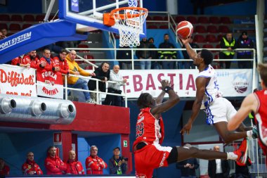 #11 Darius Perry (ABD) - RSR Sebastiani Rieti, Real Sebastiani Rieti, Dole Basket Rimini - Stagione 2025-26 Campionato Italiano Pallacanestro - Vahşi Batı Serisi A2 Maschile - Normal sezon, Round 23 - Fotoğraf Alessio De Marco