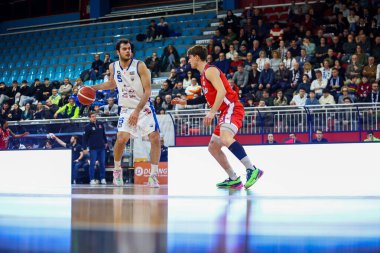 Mattia Palumbo (ITA) RSR Sebastiani Rieti, Real Sebastiani Rieti vs Gemini Mestre - Stagione 2025-26 Campionato Italiano Pallacanestro - Vahşi Batı Serie A2 Maschile - Normal sezon - Alessio De Marco