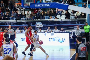 Mattia Palumbo (ITA) RSR Sebastiani Rieti, Real Sebastiani Rieti vs Gemini Mestre - Stagione 2025-26 Campionato Italiano Pallacanestro - Vahşi Batı Serie A2 Maschile - Normal sezon - Alessio De Marco