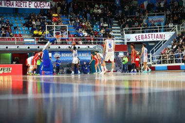 #11 Darius Perry (ABD) - RSR Sebastiani Rieti, Real Sebastiani Rieti 'ye karşı Gemini Mestre - Stagione 2025-26 Campionato Italiano Pallacanestro - Vahşi Batı Serisi A2 Maschile - Normal sezon - Alessio De Marco