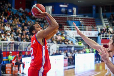 #12 Stewart Jr Wayne (ABD) - Gemini Üstadı Real Sebastiani Rieti vs Gemini Üstat - Stagione 2025-26 Campionato Italiano Pallacanestro - Eski Vahşi Batı Serisi A2 Maschile - Düzenli Mevsim