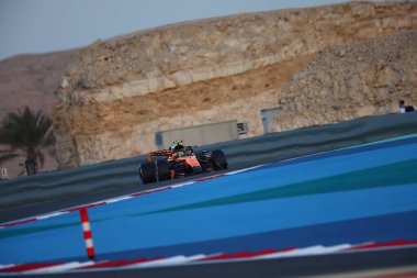 (1) Lando Norris (GBR) - McLaren Mastercard F1 Team - McLaren MCL40 - Mercedes, Bahreyn, Bahreyn 'de düzenlenen 2026 FIA Formula 1 Dünya Şampiyonası' nın ilk sezon öncesi resmi test oturumunda. Üç günlük test.