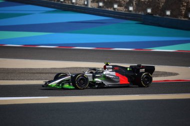 (5) Gabriel Bortoleto (BRA) - Audi Revolut F1 Team - Audi AR01 - Audi Audi, Bahreyn 'deki Bahreyn Uluslararası Pisti' nde düzenlenen 2026 FIA Formula 1 Dünya Şampiyonası 'nın ilk sezon öncesi resmi test oturumunda. Üç günlük test oturumu