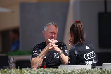 Jonathan Wheatley (GBR) Audi Revolut F1 Takımı, Bahreyn, Bahreyn 'deki Bahreyn Uluslararası Pisti' nde düzenlenen 2026 FIA Formula 1 Dünya Şampiyonası 'nın ilk sezon öncesi resmi test oturumunda. 11-13 Şubat 202 tarihli üç günlük test oturumu