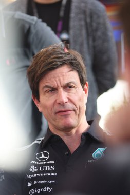 Toto Wolff (AUT) - Sakhir, Bahreyn 'deki Bahreyn Uluslararası Pisti' nde düzenlenen 2026 FIA Formula 1 Dünya Şampiyonası 'nın sezon öncesi ilk resmi test oturumu sırasında Mercedes-AMG PETRONAS F1 Team Principal. Februa 'dan üç günlük test oturumu