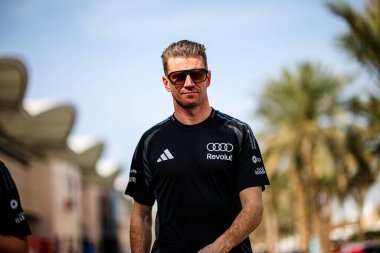 (27) Nico Hulkenberg (GER) - Audi Revolut F1 Team - Audi AR01 - Audi Audi, Bahreyn 'deki Bahreyn Uluslararası Pisti' nde düzenlenen 2026 FIA Formula 1 Dünya Şampiyonası 'nın sezon öncesi ilk resmi test oturumunun 2. günüdür. Üç günlük testler.