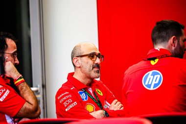 Scuderia Ferrari HP, Bahreyn 'deki Bahreyn Uluslararası Pisti' nde düzenlenen 2026 FIA Formula 1 Dünya Şampiyonası 'nın sezon öncesi ilk resmi test oturumunun 2. gününde. 11-13 Şubat 2026 tarihleri arasındaki üç günlük test oturumu ilk kez