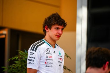 (12) Andrea Kimi Antonelli (ITA) - Mercedes-AMG PETRONAS F1 Team - Mercedes W17 - Mercedes E Performance during the day4 (Feb18) of first official pre-season testing session of the 2026 FIA Formula One World Championship at Bahrain International Circ