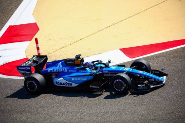 (23) - Alexander Albon (THA) - Atlassian Williams F1 Team - Williams FW48 - Mercedes, Bahreyn, Bahreyn 'deki Bahreyn Uluslararası Pisti' nde düzenlenen 2026 FIA Formula 1 Dünya Şampiyonası 'nın ilk sezon öncesi ilk resmi test oturumunda