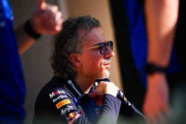 Laurent Mekies (FRA) - Bahreyn, Bahreyn 'deki Bahreyn Uluslararası Pisti' nde düzenlenen 2026 FIA Formula 1 Dünya Şampiyonası 'nın ilk sezon öncesi resmi test oturumunun 4 Şubat' ında Oracle Red Bull Racing Team Principal. Üç günlük testler.