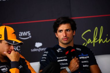 (55) Carlos Sainz Jr. (ESP) - Atlassian Williams F1 Team - Williams FW48 - Mercedes, Sakhir, Bah 'da düzenlenen 2026 FIA Formula 1 Dünya Şampiyonası' nın ilk sezon öncesi resmi test oturumunda (19 Şubat)