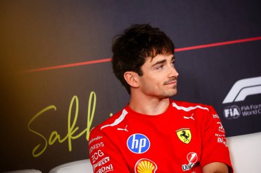 (16) Charles Leclerc (MON) - Scuderia Ferrari HP - Ferrari SF-26 - Ferrari during the day5 (Feb 19th) of first official pre-season testing session of the 2026 FIA Formula One World Championship at Bahrain International Circuit in Sakhir, Bahrain. The