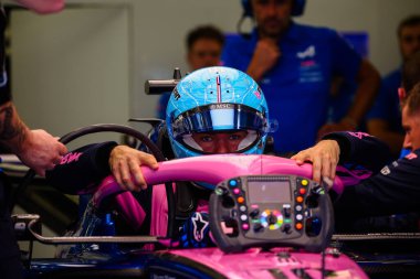 (10) Pierre Gasly (FRA) - BWT Alpine F1 Team - Alpine A526 - Mercedes, Bahreyn, Bahreyn 'deki Bahreyn Uluslararası Pisti' nde düzenlenen 2026 FIA Formula 1 Dünya Şampiyonası 'nın ilk sezon öncesi ilk resmi test oturumunda (20 Şubat). Üç...