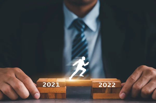 Viaje 2021 2022 Concepto Autodesarrollo Planificación Estratégica Para Crecimiento Estabilidad — Foto de Stock