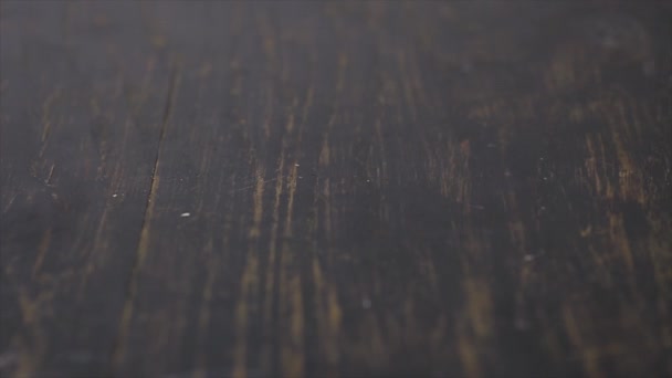 Coins Falling on Black Table — Stock Video