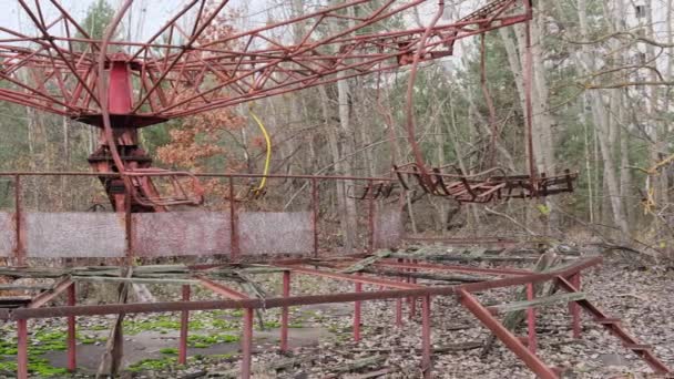 Ucrania Pripyat Pueblo Fantasma Radiación Explosión Central Nuclear Chernobyl Abandonado — Vídeos de Stock