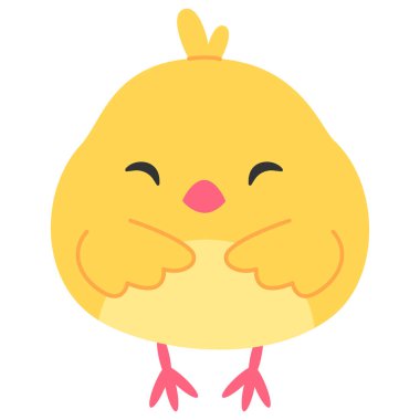 Beyaz arka planda izole edilmiş komik çizgi film pilici. Düz biçimli vektör illüstrasyonu.