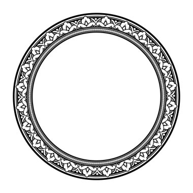 vintage yuvarlak çerçeve