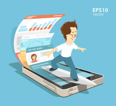 Mobile internet surfing