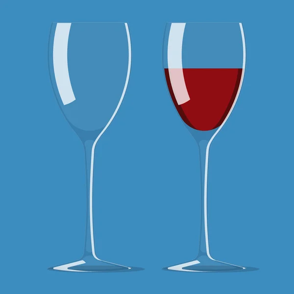 Glass of wine — Stock Vector