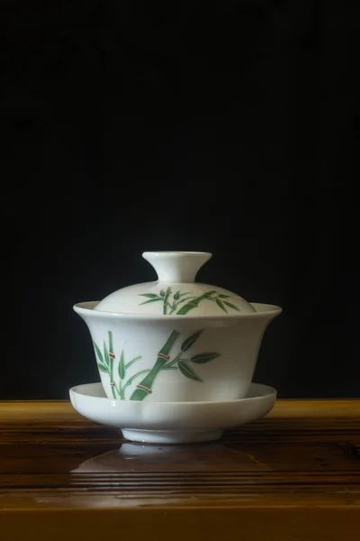 Чайная посуда, gaiwan — стоковое фото