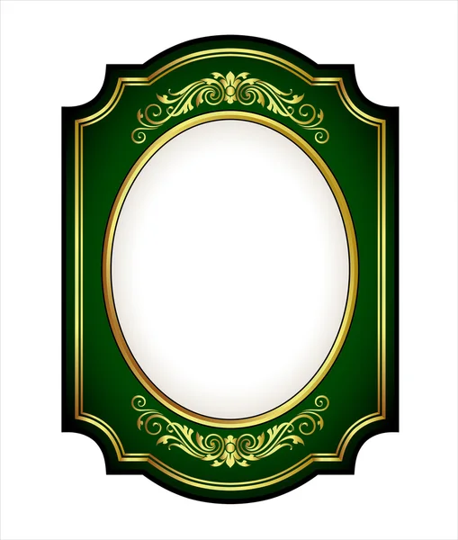 Vector vintage border frame engraving with retro ornament Vector Stock