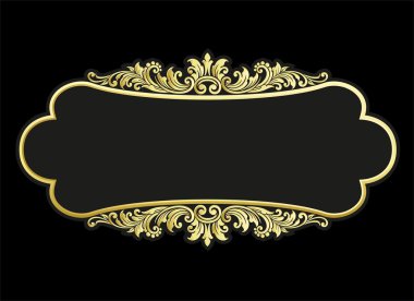 Oyma Retro süs vektör çizim vektör vintage kenarlık çerçevesi