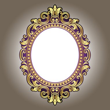 Oyma Retro süs vektör çizim vektör vintage kenarlık çerçevesi