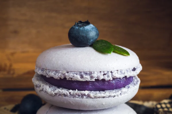 Macarons bleuets français — Photo